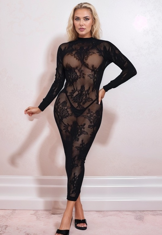 Innocence Dress - Ultra-Stretch Bodystocking Mesh