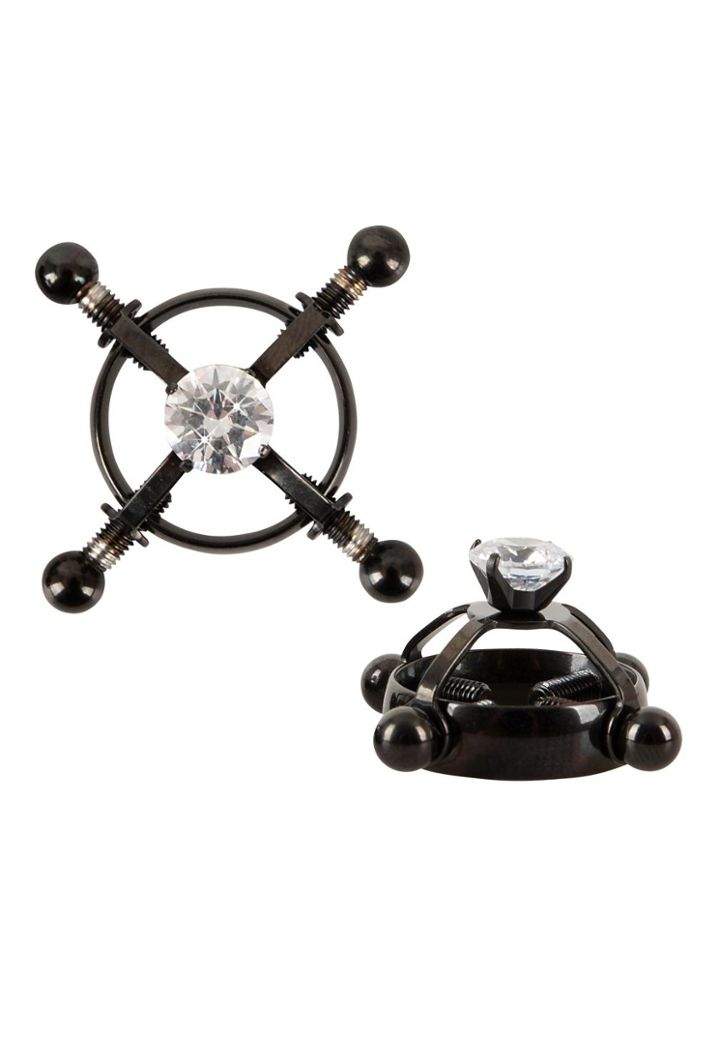 Nipple clamps with decorative gems