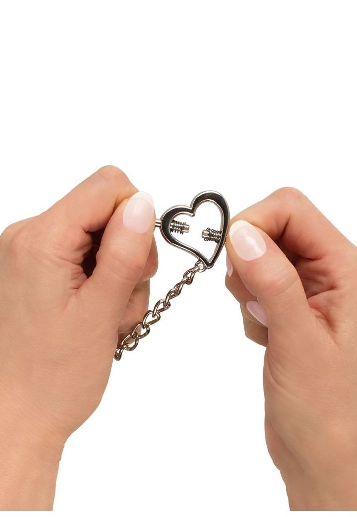 Chain and nipple clamps Heart