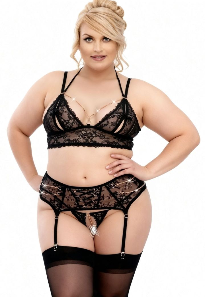 Lyséa — Spitzen-Trio mit Roségold, offen und elektrisierend