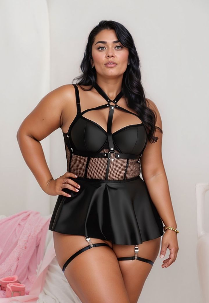 Sensual Babydoll - Detachable Leg Harnesses