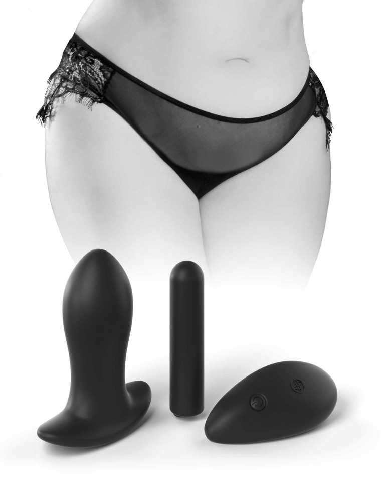 Remote-controlled Dildo panty with lubricant