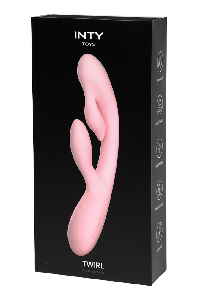 Vibromasseur Rabbit Twirl pink - Triple Stimulation, Point G