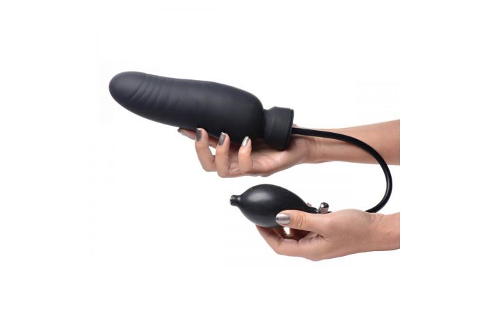 Dildo de silicone insuflável