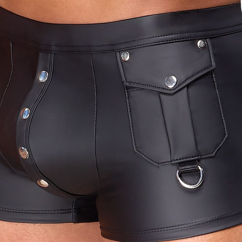 Calça Preta Ajustada - Anéis em D