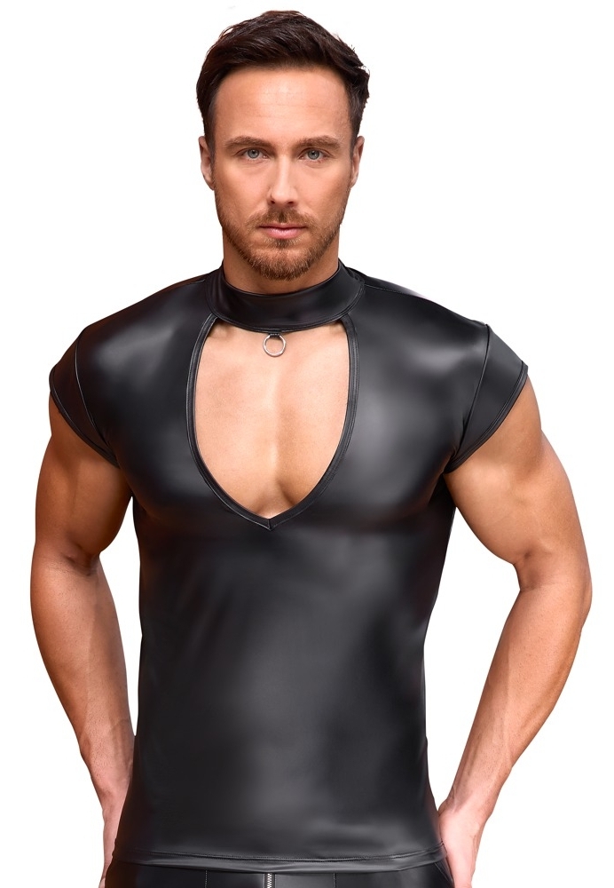 T-Shirt Zwart Moulant - Gedurfde Uitsnijding