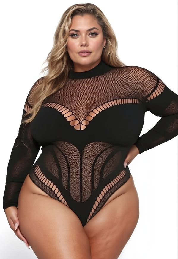 Body Dana Maille Bodystocking - Manches Longues  et Provocant
