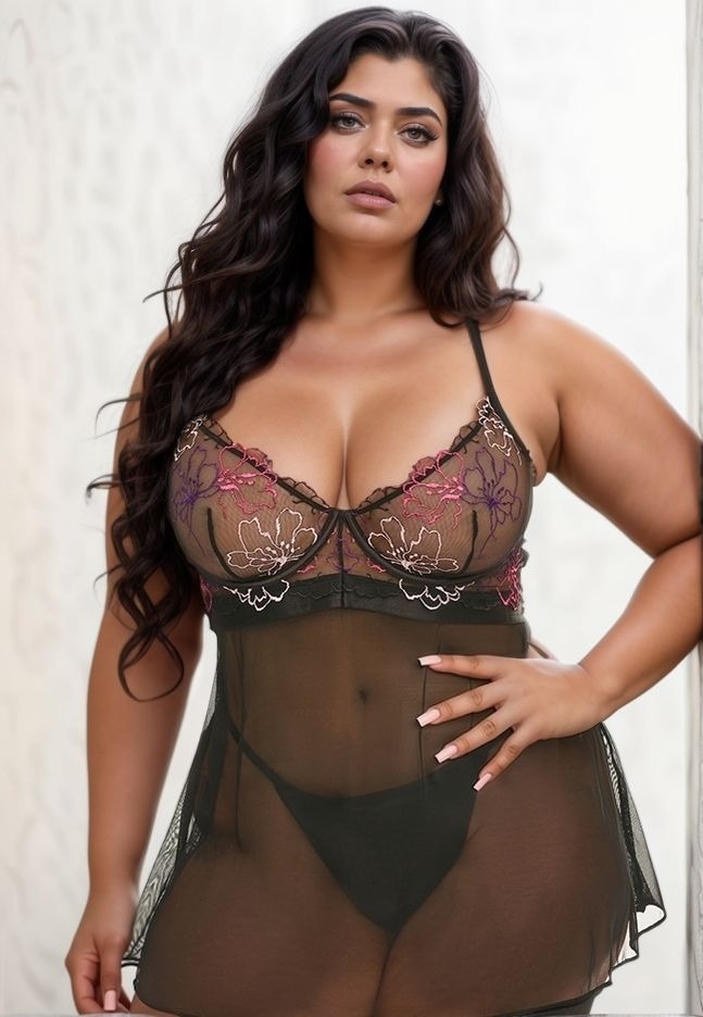 Leanna : Babydoll de renda exclusiva