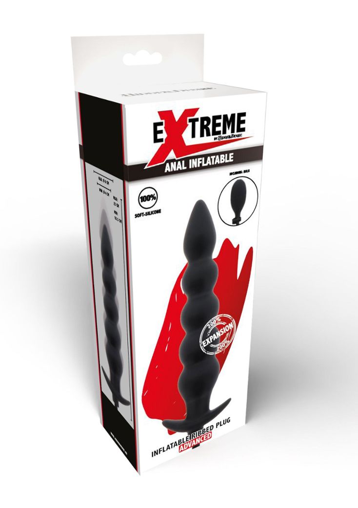 Inflatable Anal Plug with Suction Base - Extreme Sensation