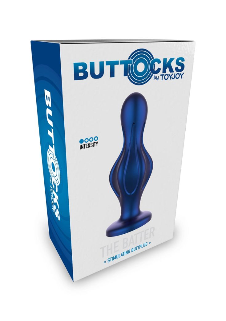 Metallic Blue Anal Plug - The Batter - Comfort and Safety