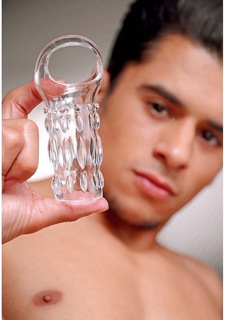 Transparent erection enhancer sleeve