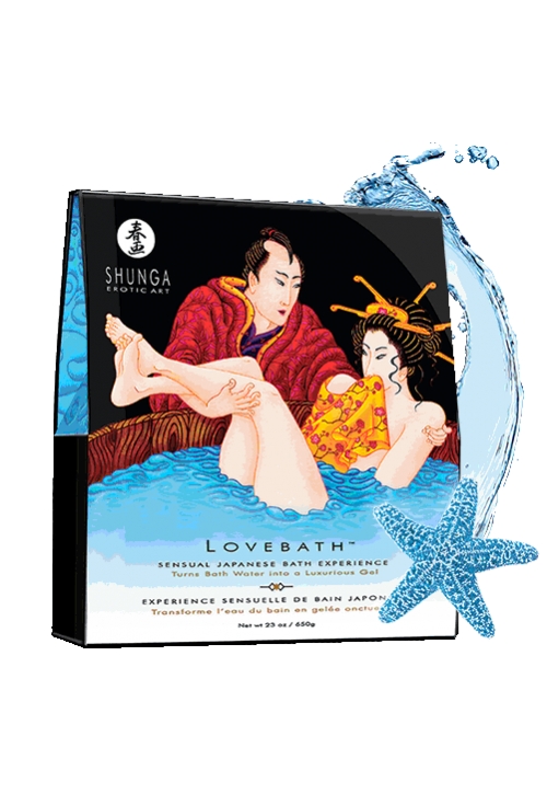 Erotic Japanese bath with ocean fragrance