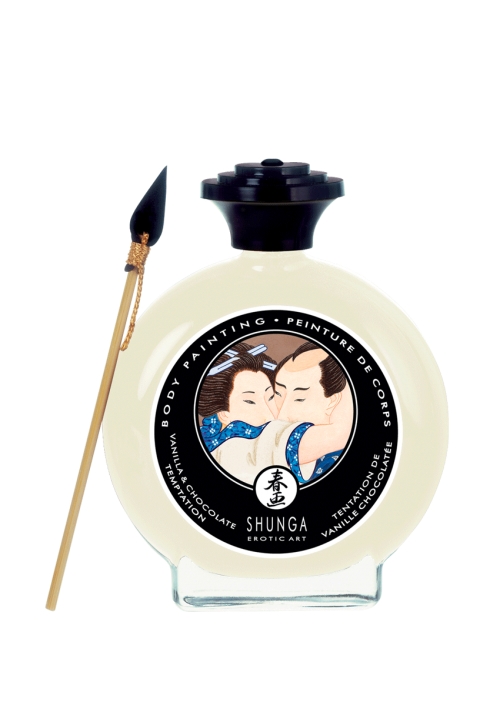 Chocolate vanilla body paint